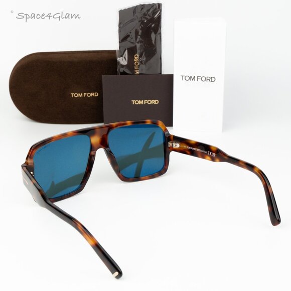 Tom Ford CAMDEN Women Sunglasses Havana Blue Pilot FT0933/S 53V NEW AUTHENTIC Tom Ford - Camden Sunglasses - Pilot Sunglasses - Black  main image 2